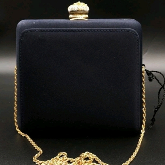 Valentina Handbags - Elegant Blue and Gold Women's Valentina Bag